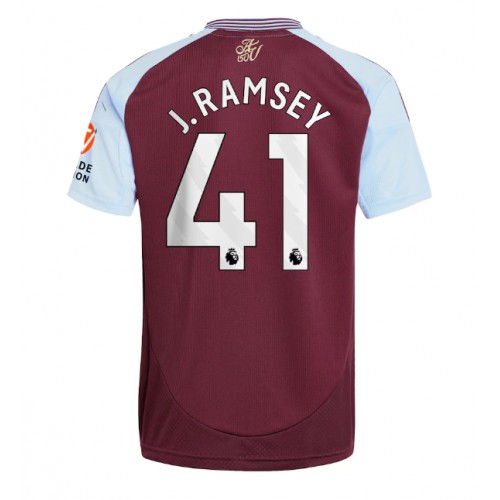 Fotbalové Dres Aston Villa Jacob Ramsey #41 Domácí 2024-25 Krátký Rukáv